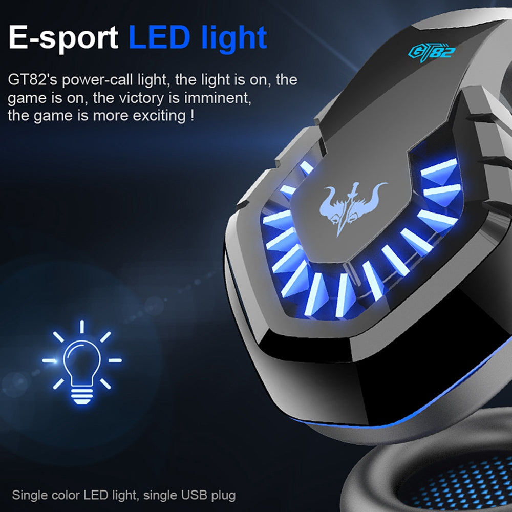 OVLENG GT82 Over-ear LED Lighting Gaming Headset E-sports 3.5mm+USB Cable Wired Headphone with Noise Reduction Microphone OVLENG GT82 Over-ear LED Lighting Gaming Headset E-sports 3.5mm+USB Cable Wired Headphone with Noise Reduction Microphone